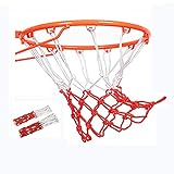 3. Nuestras redes de baloncesto pueden soportar todas las condiciones climáticas y pueden soportar la inmersión, la inclinación y el tiro. Son ideales para uso en interiores o exteriores, como parques, campusos y canchas de baloncesto comunitarias. Nota: no se recomienda colgar la red de baloncesto
