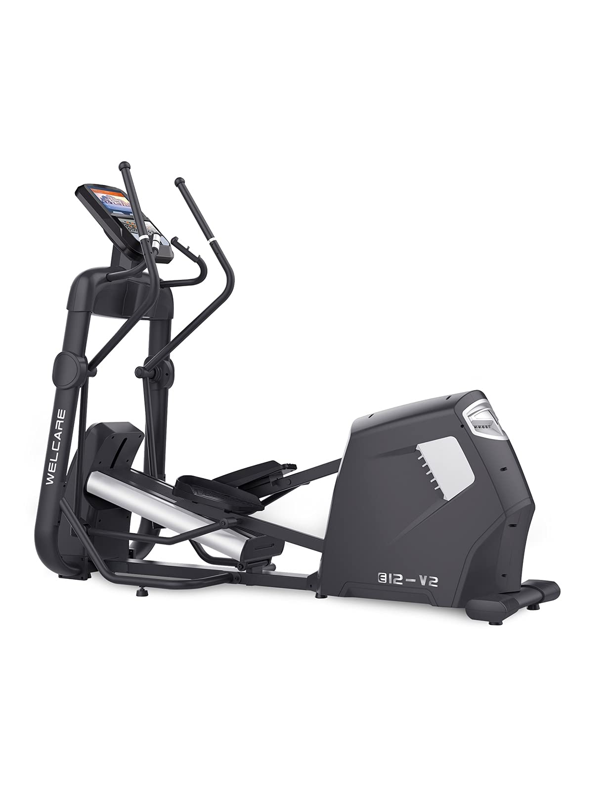 Welcare WCE12 Commercial Inclined Elliptical Trainer, 15kg Fly Wheel, LED Display-image-40