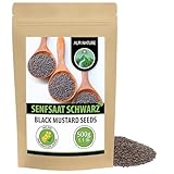 Alpi Nature Senfkörner schwarz braun 500g, Senfsaat schwarz, Senfsamen, schwarze Senfkörner