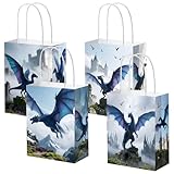 BACH AND BOOZY 12 bolsas de regalo para fiestas de dragones con golosinas y dulces en bolsitas accesorios temáticos de fantasía para celebraciones y eventos party regalos