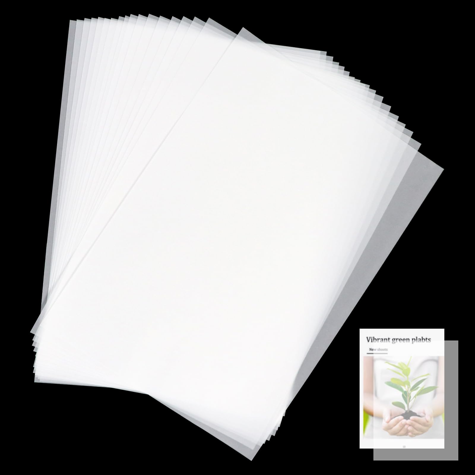 Carta Da Lucido Colorata A4 100g/m² – 50 Fogli In 7 Colori Per Arti Creative, Origami, Lanterne E Stampa