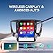 8+128GB Android 13 Tesla Car Stereo for Mitsubishi Pajero V97 V93 2016-2023, IPS Touch Screen, Car GPS Navigation Head Unit, Carplay, Radio, Bluetooth, WiFi,DSP (for Year 2020-2023)