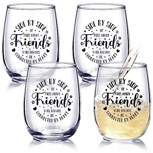 Irenare 4 Pcs Friends Wine Glass Set
