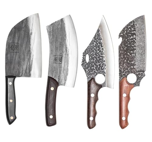 COOLINA Promaja, Altomino Chef, Gator, Shark Knives Set - Professional High-Carbon Stainless Steel Kitchen Knives - Effortless, Outdoor, Versatile, and Powerful Knife for Meat and Bone Cutting