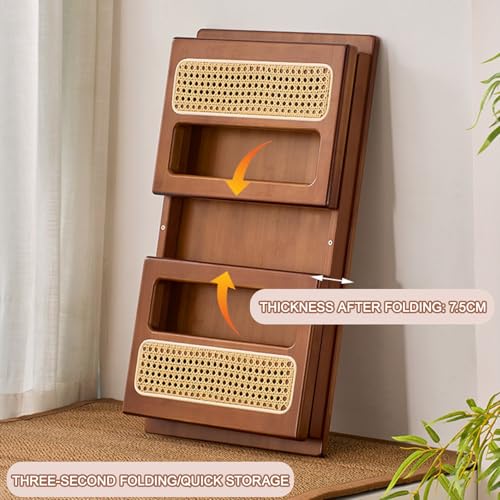 Table pliante en bambou compacte pour petits espaces et salons - 8