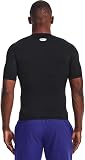 Men's Heatgear Compression Shirt Black/White S S - 2