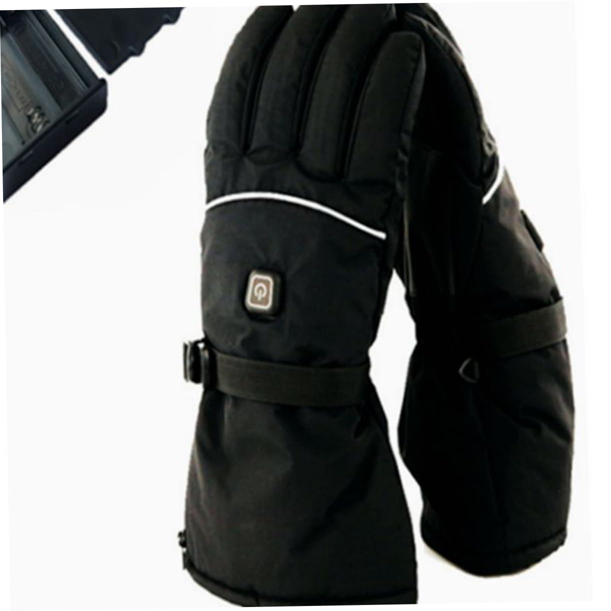 Yardwe 1Pair Winter Electric Heated Gloves Rechargeable Thermal Gloves for Skiing Outdoor Sports Design Comfortable Fit Not Included Battery