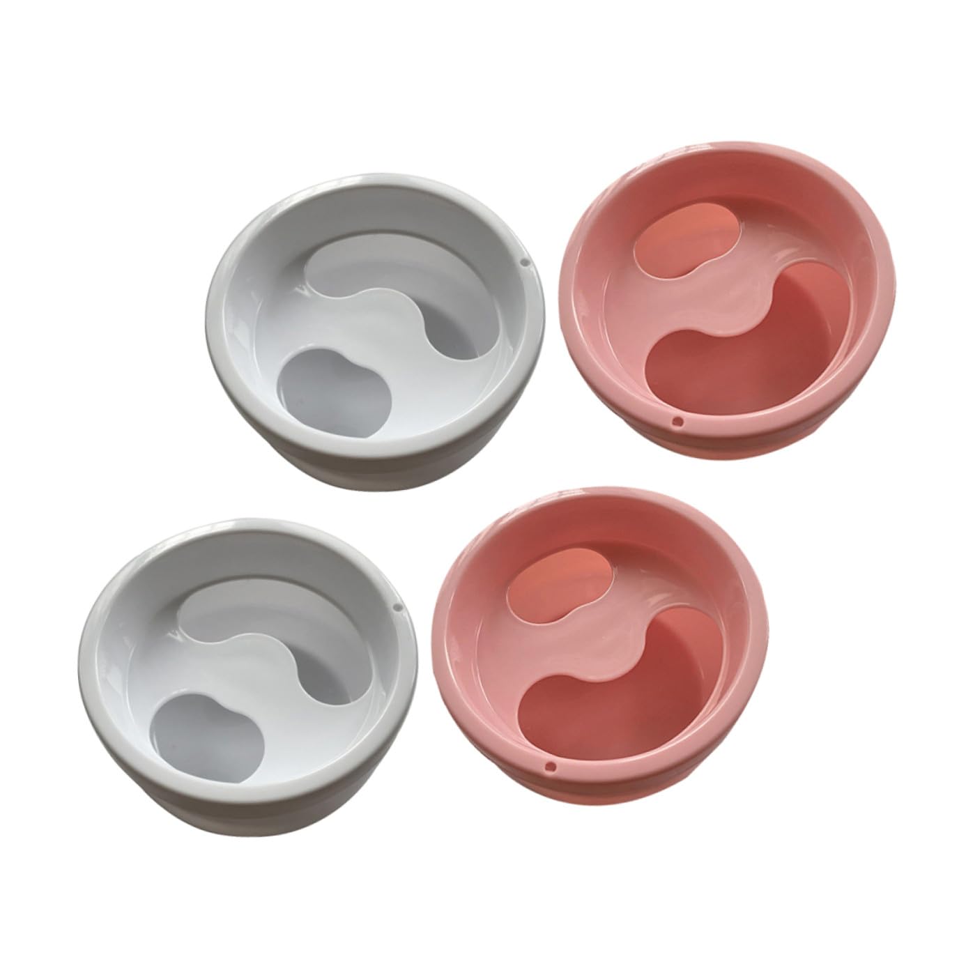 Ciotole per Ammollo delle Mani e Unghie 4 Pezzi Set per Manicure Professionale Nail Art da Salone Cura Unghie Uso Domestico Design Pratico e Superficie Semplice Colore Casuale