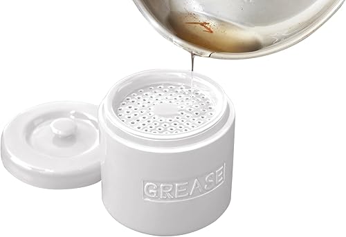 Fox Run 6238 Recipiente de grasa de porcelana, color blanco disponible en Yaxa Colombia