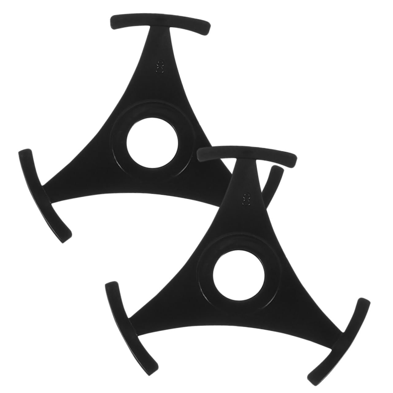 OFFSCH 2pcs 45 Adapter Turntable Accessory 45 Record Adapter Turntable Adapter Vinyl Record Adapter Record Player Adapter Disc Adapter Triangle Player Fitting Round Cd Plastic