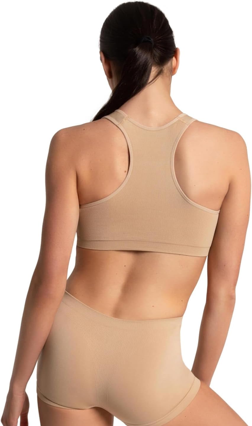 Capezio Womens Capezio Seamless Racerback Sports Bra - Image 4