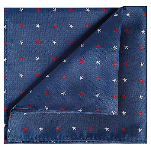 Image of KissTies Mens Pocket Square Silk Hanky The USA Pattern Handkerchief