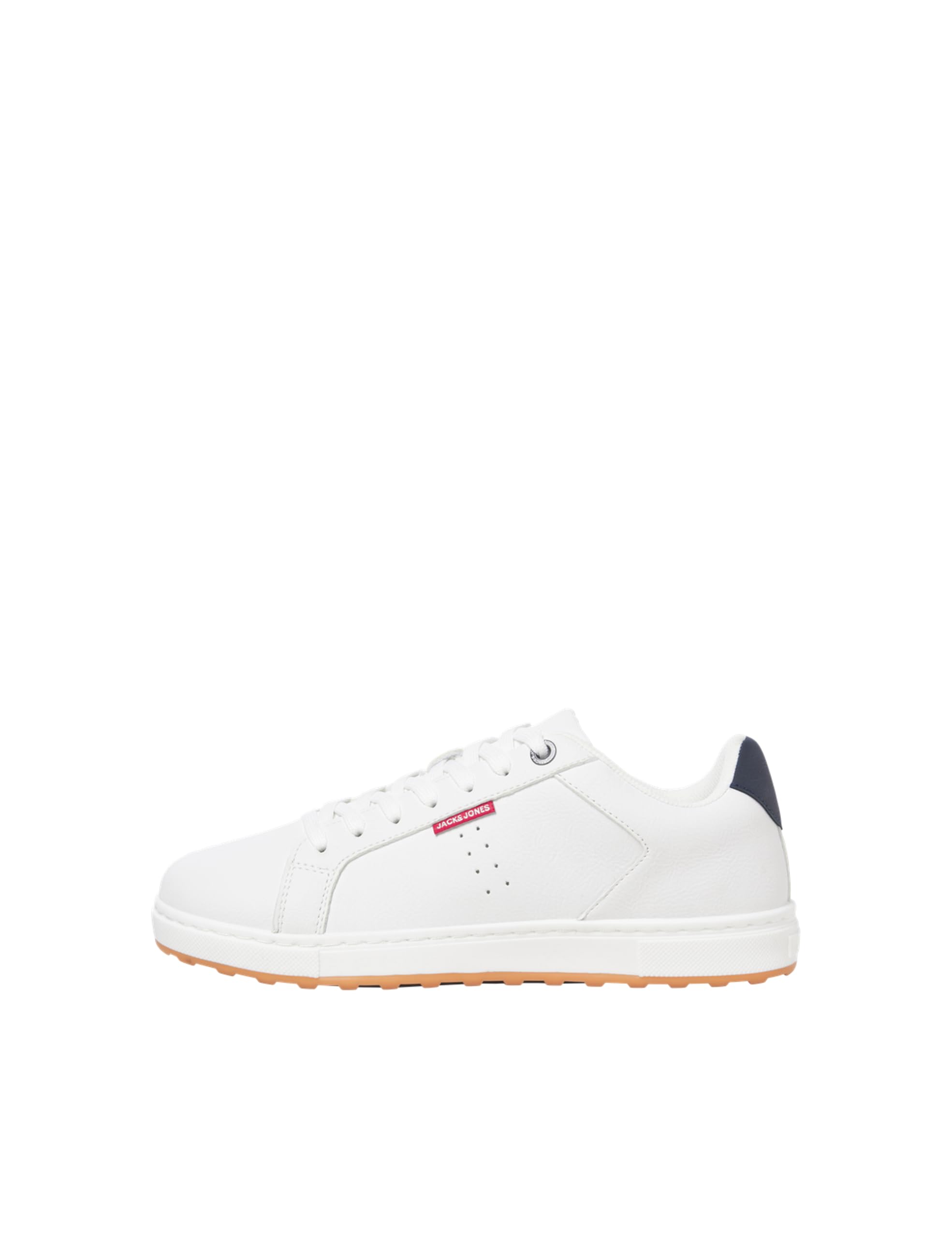 JACK & JONES Mens Pu Sneaker Trainers Bright White 11 UK