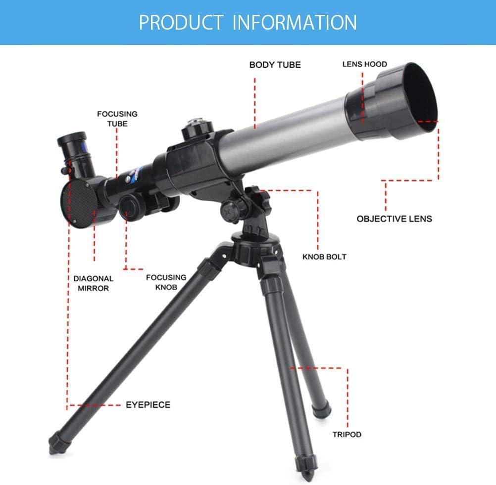 LSLYTQ Refracting Telescope 360x50mm Astronomical Telescope Tube Refractor Monocular Spotting Scope with Tripod Astronomical Telescope Needed