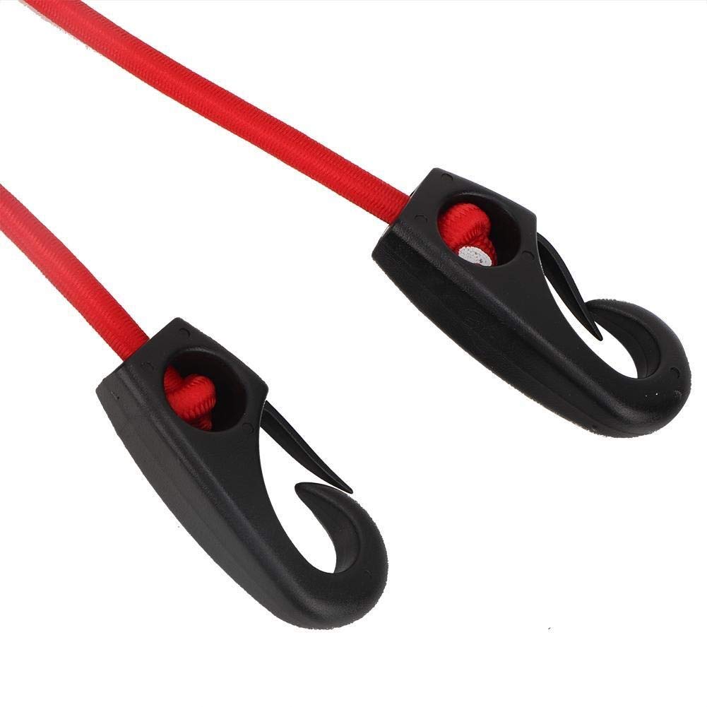 MAGT Elastico Sup Moschettone Barca Kayak Canoa SUP Paddle Guinzaglio Sicurezza Rod con Moschettone 189 cm Rosso