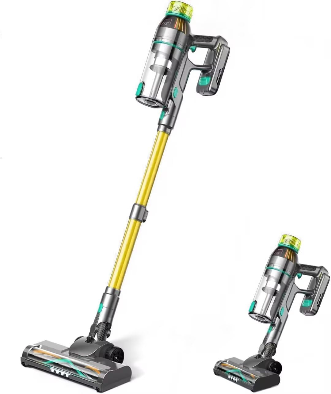 Cordless Vacuum: 50Min Runtime, Powerful Suction, Lightweight & Tangle-Free