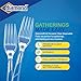 Diamond® All Occasion Clear Disposable Cutlery Set 288 Count (288 Forks Set)
