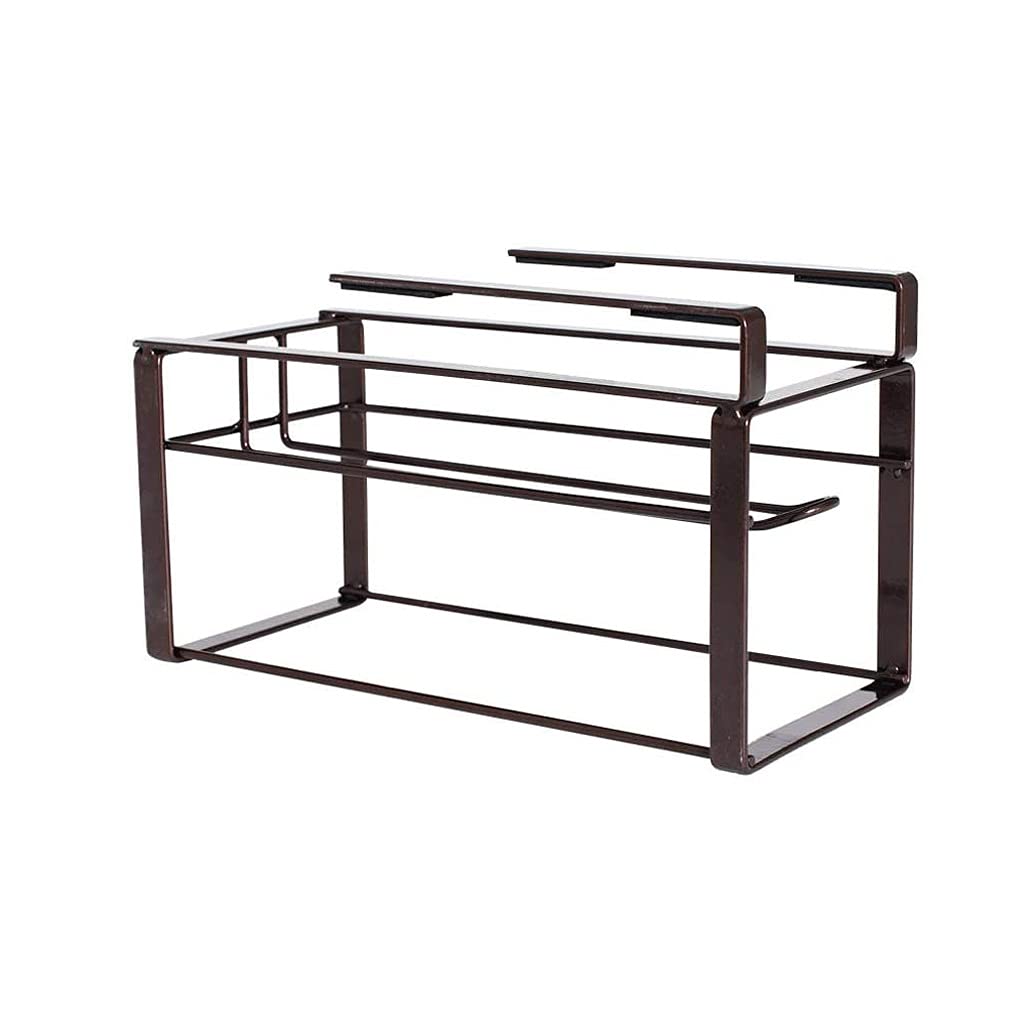 Soporte de papel higiénico colgante para tanque y organizador de baño compacto