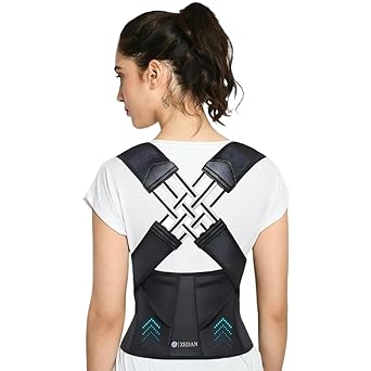 ZEDAN Neoprene Posture Corrector Belt For Men & Women|Shoulder,Back Support Belt|Back Straightener Brace For Spine & Body Posture Correction - image, photos