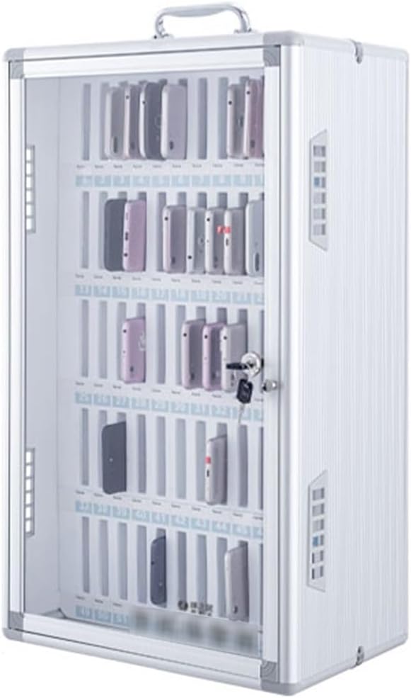 Mobile Phone Storage Cabinet - Wall-Mounted Safe Deposit Box for Schools, Factories, and Offices - Staff Locker with Cooling Holes - Secure Mobile Phone Organizer (Color: S)