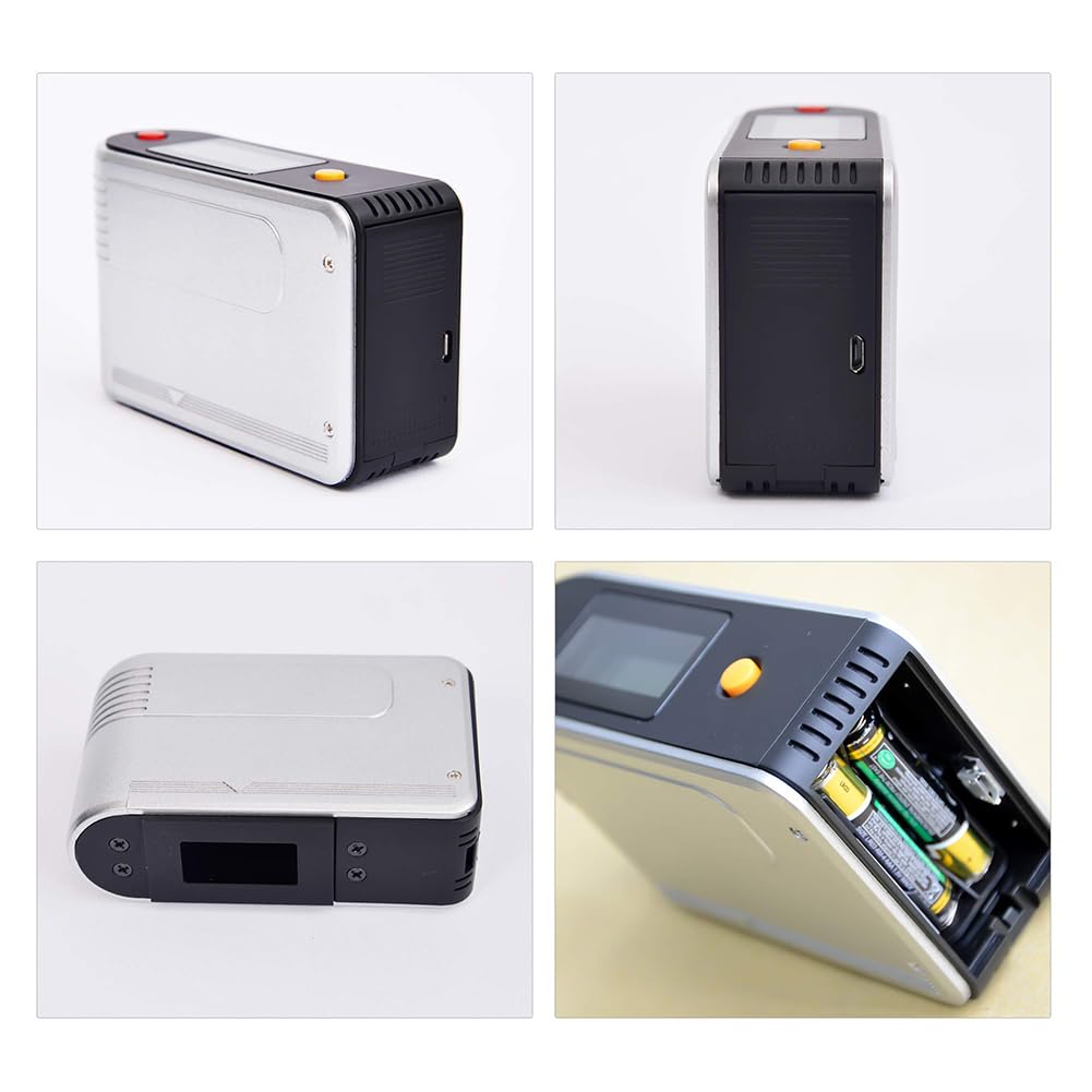 Glossmetro 60 gradi, Glossmetro digitale preciso per superfici di vernici, Glossmetro portatile, Glossmetro ad alta precisione con calibrazione automatica 0-200Gu Glossmetro Tester per vernici di