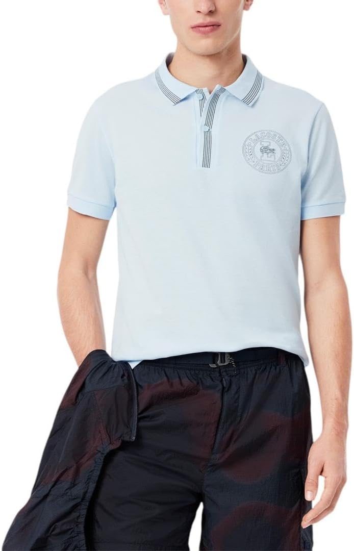 Lacoste Men's Regular Fit L.12.12 Badge Print Polo Shirt
