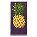 All-Clad Textiles Fiber Reactive Pineapple Print on Kitchen Towel, Plum