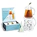 Tea Forte TEA OVER ICE Steeping Tea Pitcher Set and Iced Tea Infuser Sampler Box with 5 Different Tea Blends