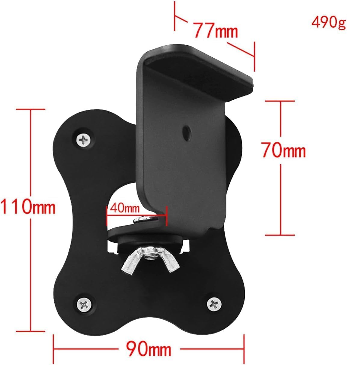 Supporto da parete compatibile con Samsung HW-Q990H HW-Q990H, supporto in metallo, accessorio (nero), 1 pezzo