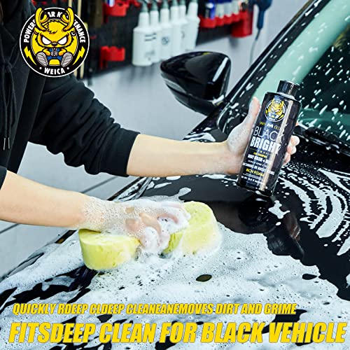 Weica Ceramic Wash & Wax Car Soap For Black Car Clean & Shine In One Step,Rich Foaming Car Shampoo(Works With Foam Cannons,Foam Gun Or Bucket Wash) Safe For Cars,Trucks,Motorcycles,Rvs,16.9 Fl Oz #TOP7