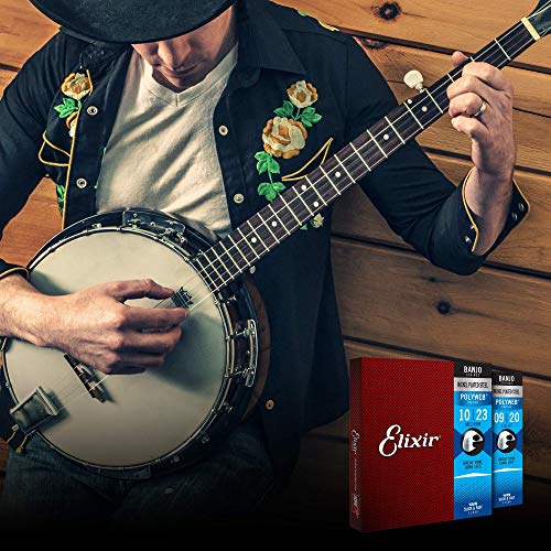 Cordes Elixir® pour banjo avec revêtement POLYWEB®, Medium (.010-.010) - Les Beatles, Paul McCartney, John Lennon, RIngo Starr, George Harrison Cordes Elixir® pour banjo avec revêtement POLYWEB®, Medium (.010-.010) – Image 5