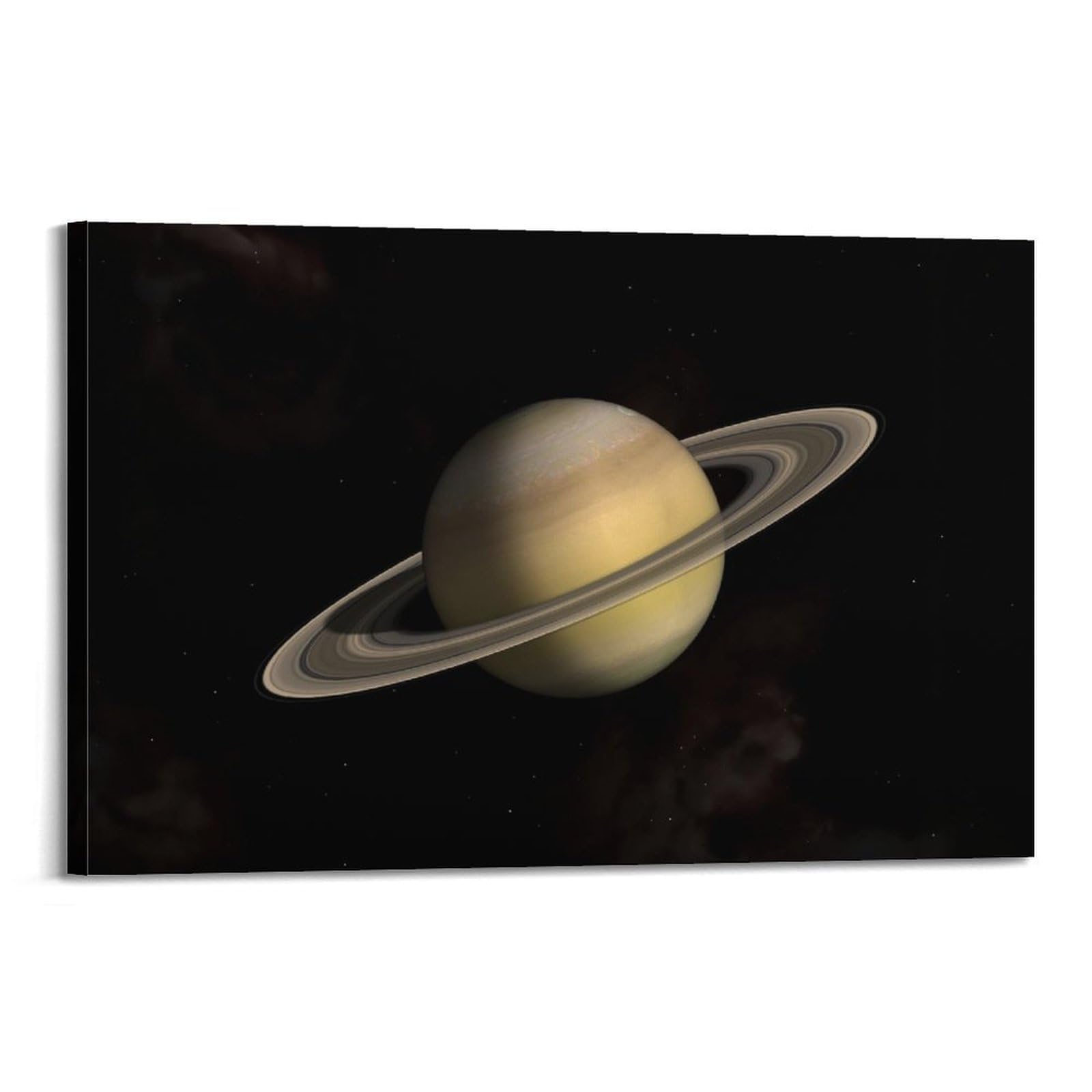 OKAHYS Saturn Dark Planet Space Poster Decorative Painting Canvas Wall Artworks Picture 24x36inch(60x90cm)