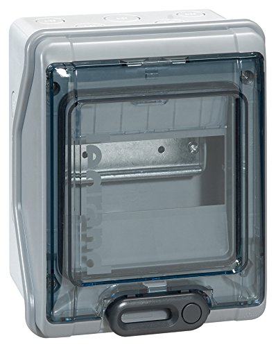 Legrand 001906 Coffret Ãtanche Plexo avec Embouts à Perforation Directe Prémontés IP65 IK09, 6 Modules, Gris