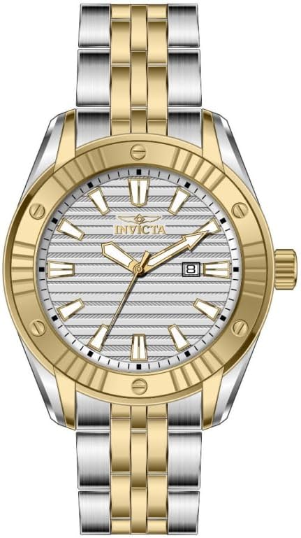 Invicta Angel Lady 47.5mm Stainless Steel Gold + Steel Silver dial PC32 Quartz
