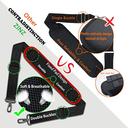 Image of ZINZ Bag Shoulder Strap, Padded Adjustable Shoulder Strap Replacement
