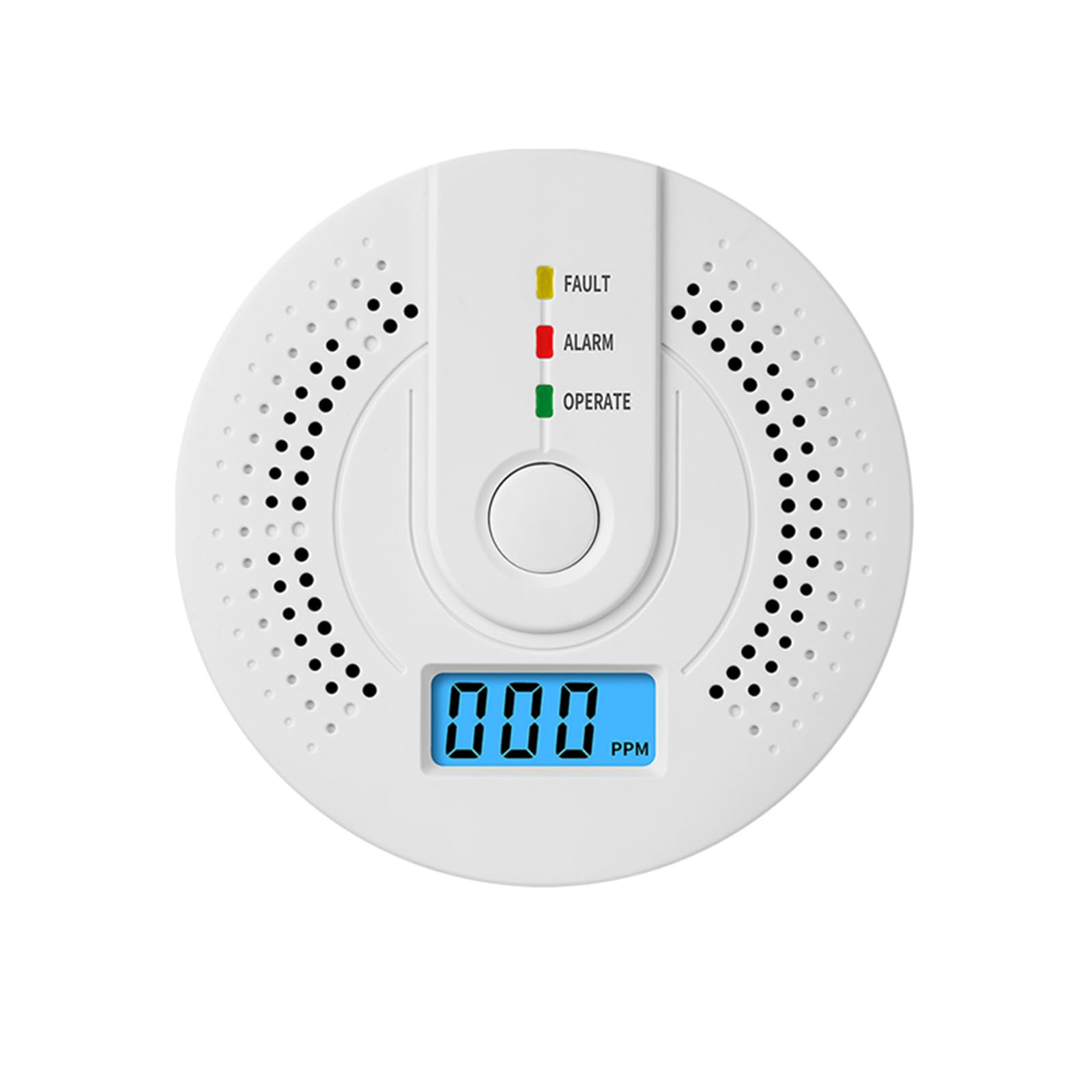 Detector MonóXido Carbono con Indicadores Led Luminosos y Audibles SeñAl de BateríA Baja Pantalla Digital BotóN Prueba para Viajes y Seguridad En El Hogar PortáTil