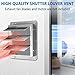10 Inch Galvanized Shutter Exhaust Louver Vent, Automatic Gravity Shutter Louver Vent for Home Attics, Workshops, Barn, Greenhouse (Motor&Blades are not Included)