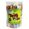 Snacktery Heart Lollipops - 24 Heart-Shaped Valentines Lollipops - Rainbow Valentine Suckers - Individually Wrapped Suckers