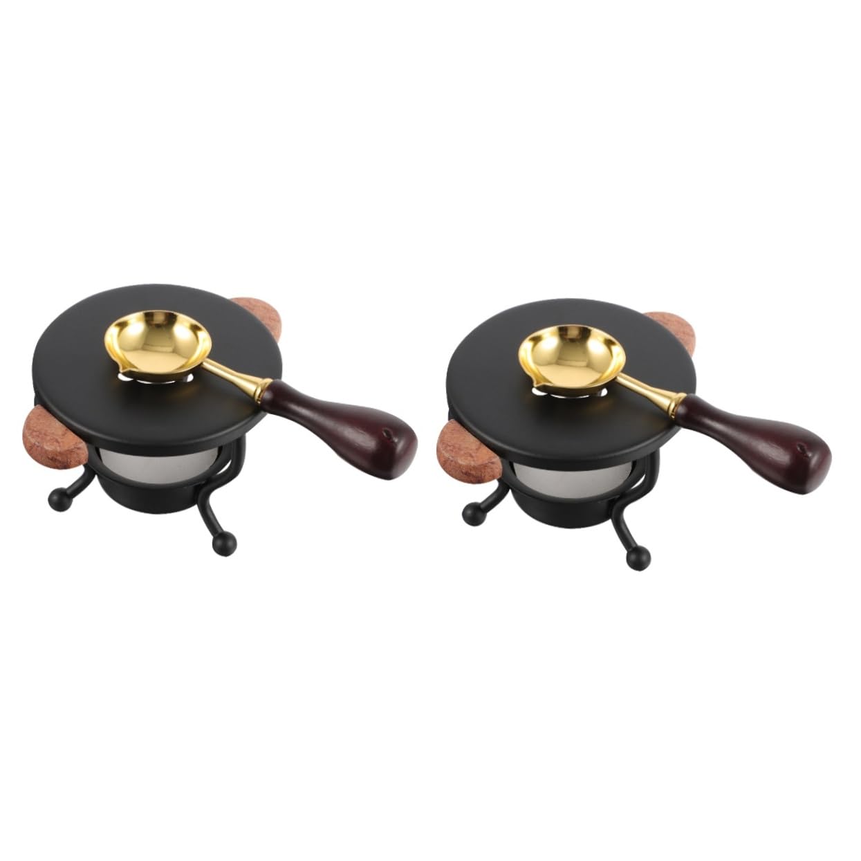Lurrose Piezas horno de cera sello lacre boda sellos lacre kit de sello de sobre de cera kit de sello de de fusión de sellado de horno calentador para derretir suite
