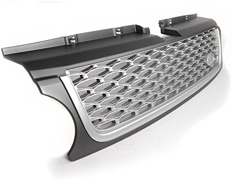 Front Hood Upper Grille Grill Grey Silver Mesh Compatible With 2010-2012 Range Rover Sport