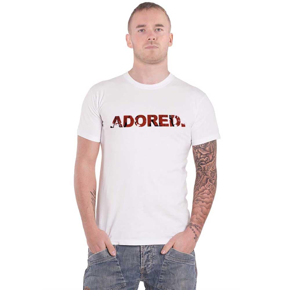 Rock Off Officially Licensed Products Men's White The Stone Roses Adored T Shirt Xl