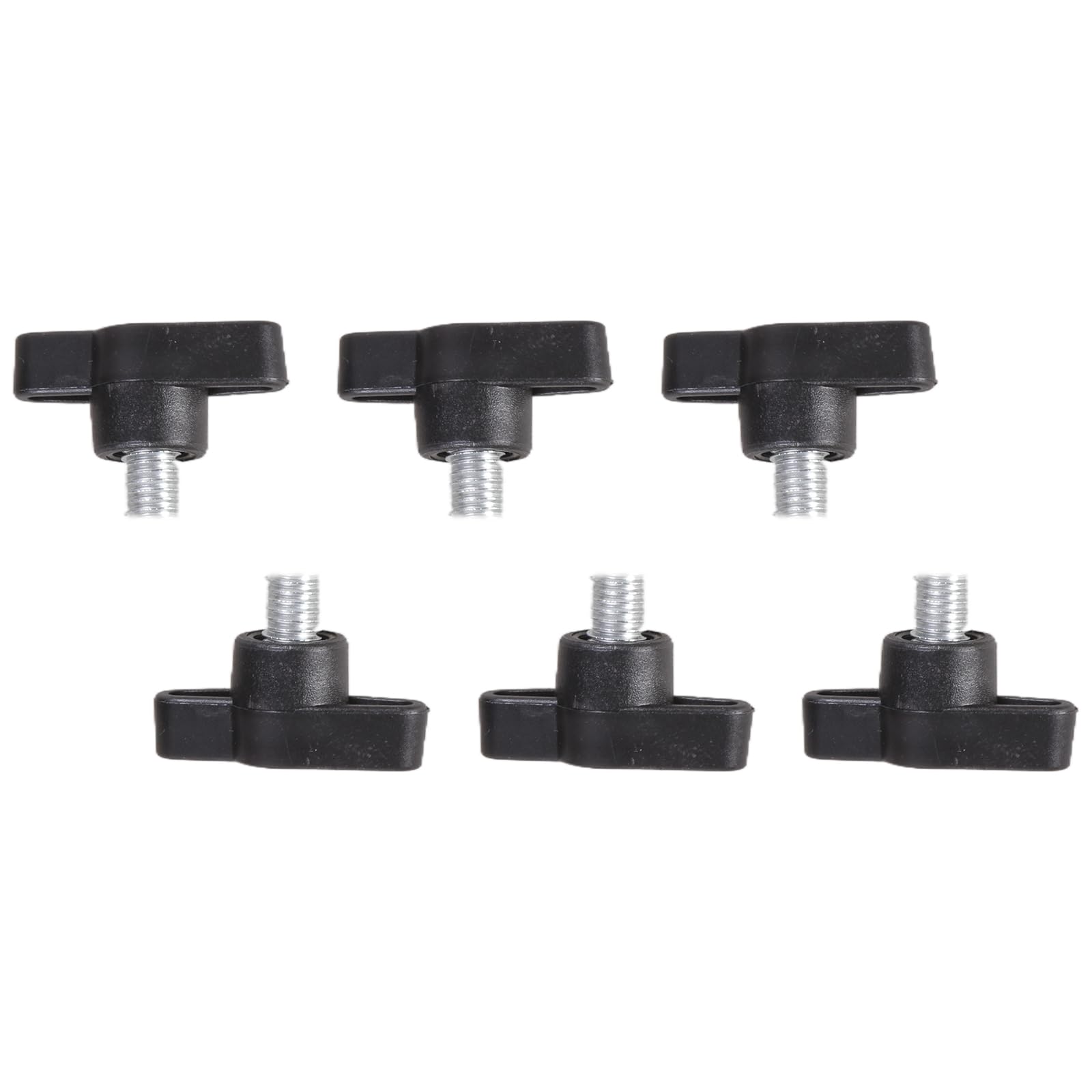 Alloneslife M8x10 6Pcs Rustproof Fastening Screws Handle Carbon Steel Hand Bolts Secure Fastening Frequent Adjustments For Ergonomic Hand Bolts Furniture Assembly