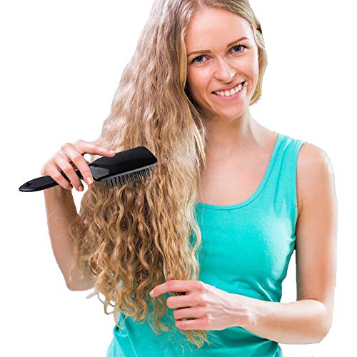 SIQUK 6 Pieces Hair Brush Comb Set Paddle Brush Detangle Hair Brush and Black Combs for Men and Women Wet, Dry, Curly and Straight Hair - Image 8