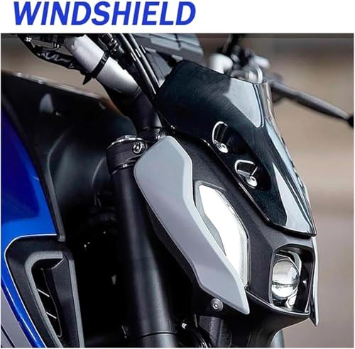 Déflecteur de moto pour MT07 extension d'écran transparent - 5