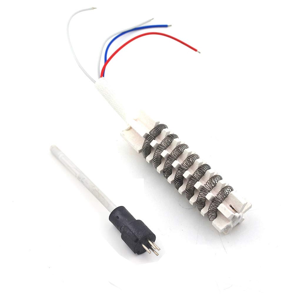 110V Insert pull way Ceramic Core Electric iron Heater + hot air gun 4 wire heater Soldering Station Heater for MYPOVOS 8588D