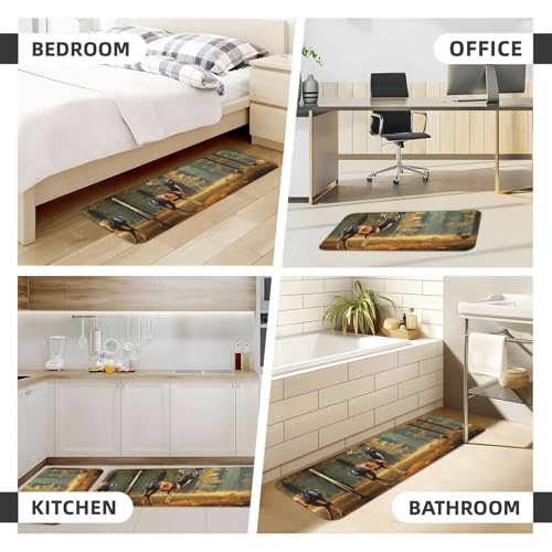 Alfombras de cocina EdWal de alta resistencia e impermeables pack de 2 7