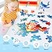 DIGOBAY Floor Puzzles for Kids Ages 3-5, 70 Pieces Mermaid Jigsaw Puzzle for Toddler Girls Ages 3 4 5 6 7 8 Year Old, Large Round Underwater Princess Puzzle Educational Learning Toys Birthday Gift