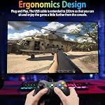 Finera Wire Controller for Xbox 360, Game Controller USB Wired Gamepad Compatible with Microsoft Xbox 360/ 360 Slim/ PC Windows 10/8/7, Gaming Joystick with Dual Vibration
