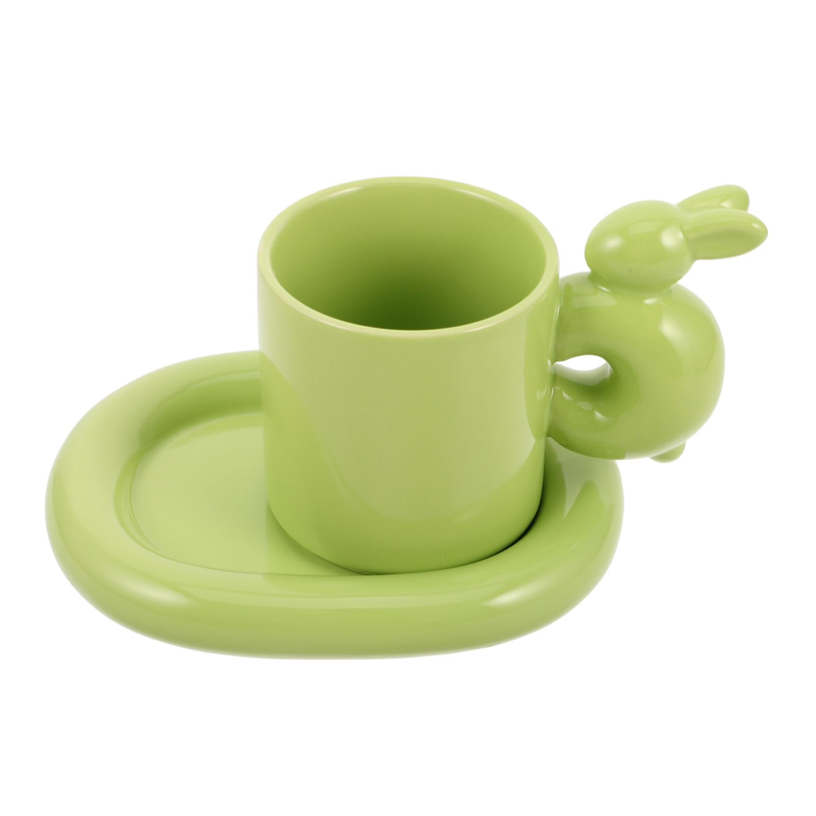 Garneck Set Di Tazze Carine Con Coniglietto Pasquale Tazza in Ceramica Con Piattino Tazza Da Caffè E Tè Novità Per La Famiglia Ragazzi E Ragazze Adulti