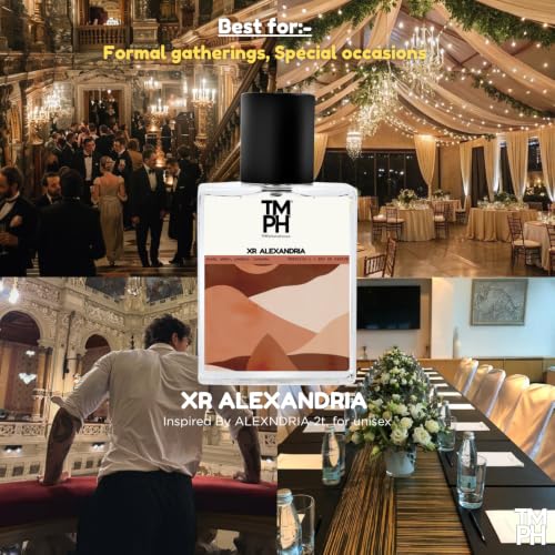Image of TMPerfumehouse XR Alexandria EDP for Men & Women | Woody, Oriental & Long Lasting Perfume Spray | Woody, Amber & Powdery Fragrance | Luxury Gift for Him & Her | TMPH | 50ml